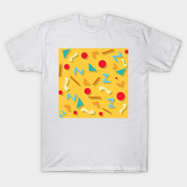 Funky 90s Pattern v2 T-Shirt by Crystal Tiger Art